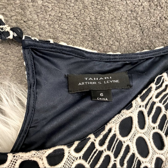 Tahari Midnight eclipse dress - Picture 4 of 6